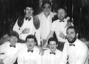 George Hogan and his bartenders in the 80's